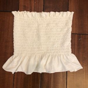URBAN OUTFITTERS white smocked tube top NWOT